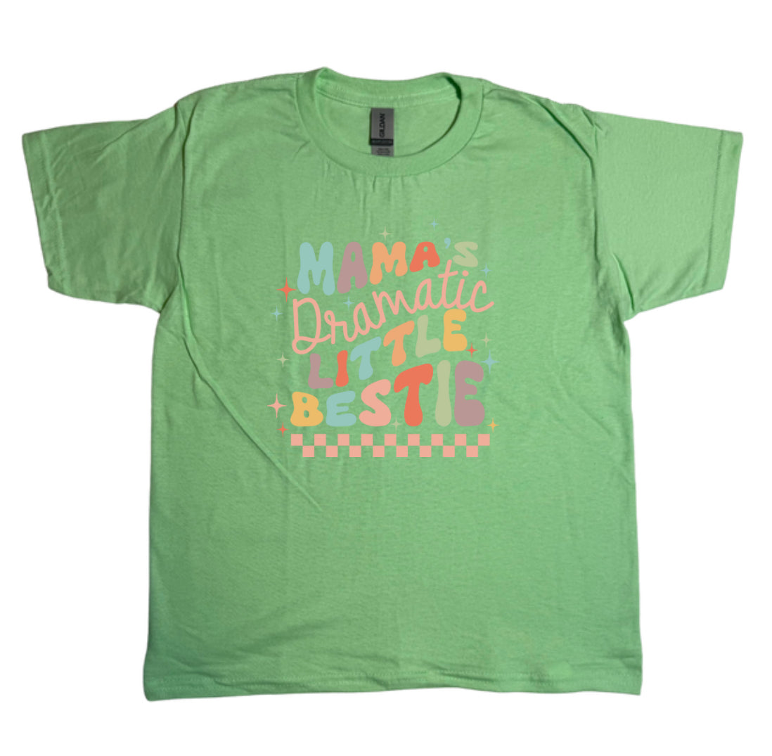 Dramatic Lil Bestie Gildan Youth Tee