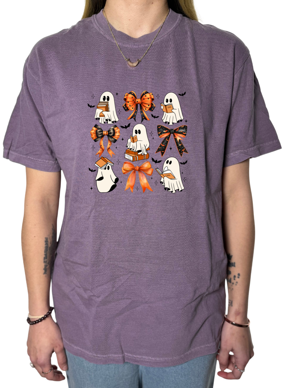 Ghosts and Books Comfort Colors Tee