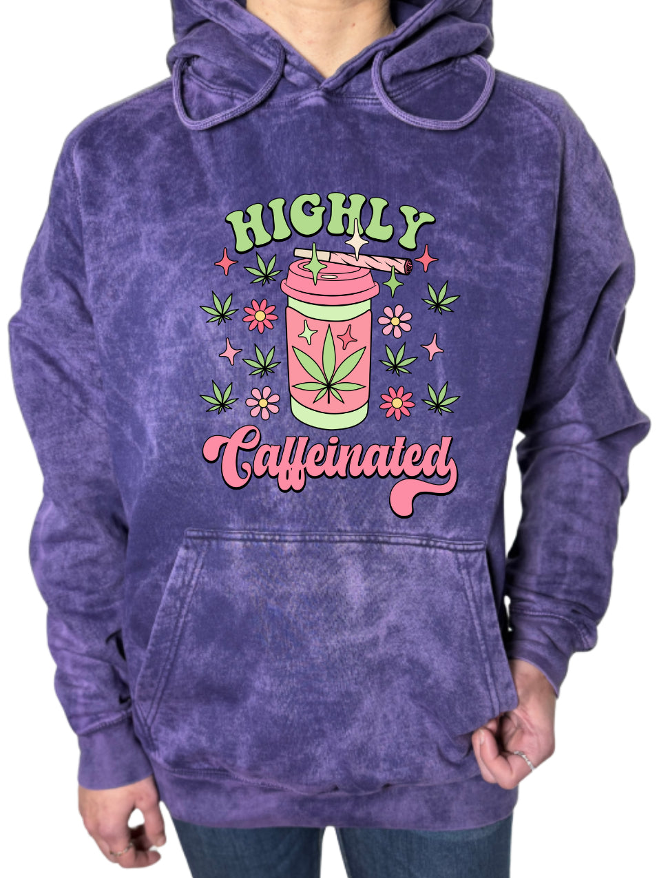 Caffeinated Vintage Wash Hoodie