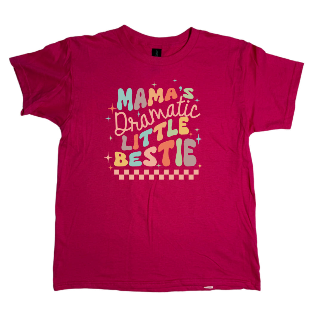 Dramatic Lil Bestie Gildan Youth Tee