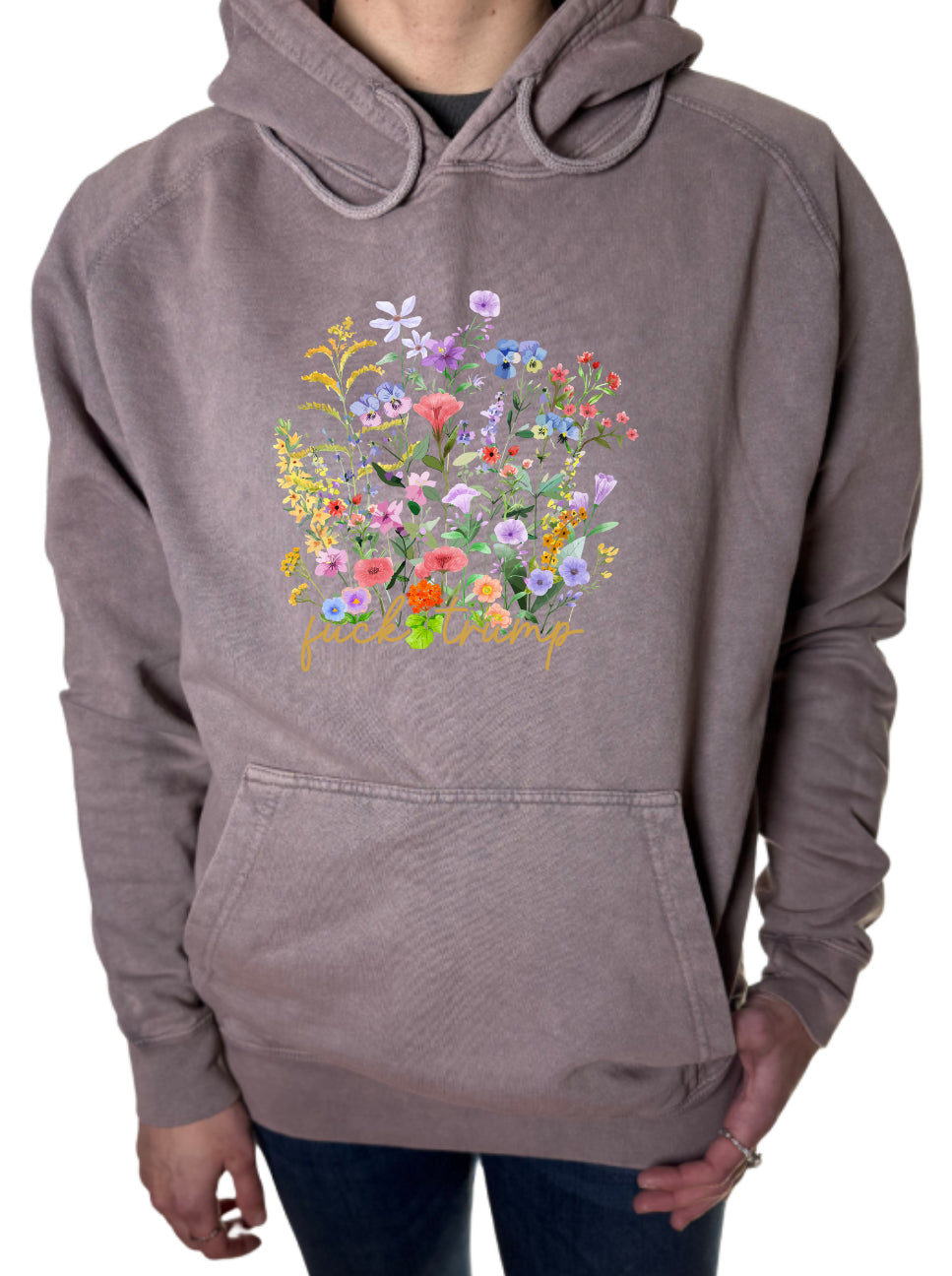 Subtle F Trump Vintage Wash Hoodie