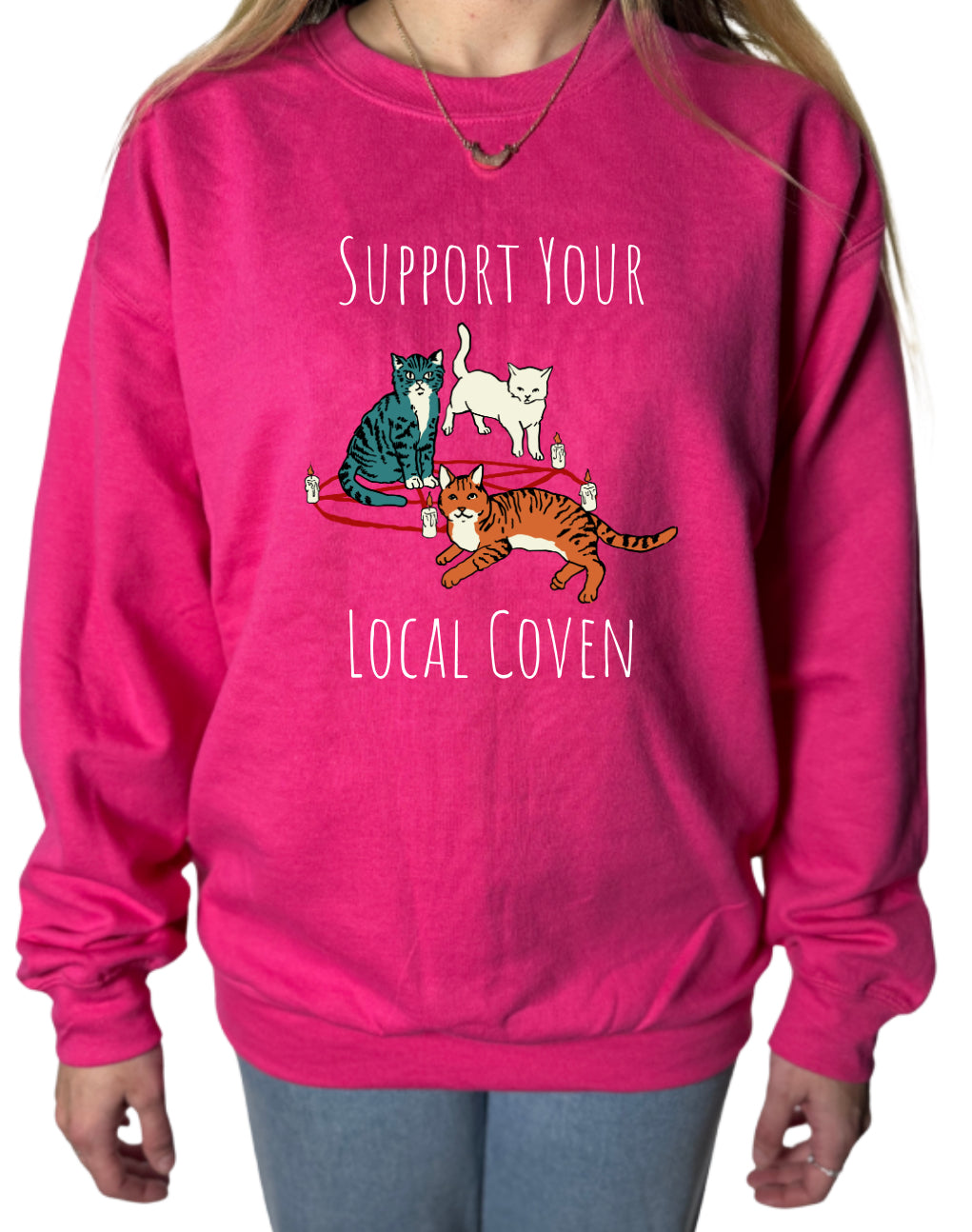 Support Your Local Coven Gildan Tops