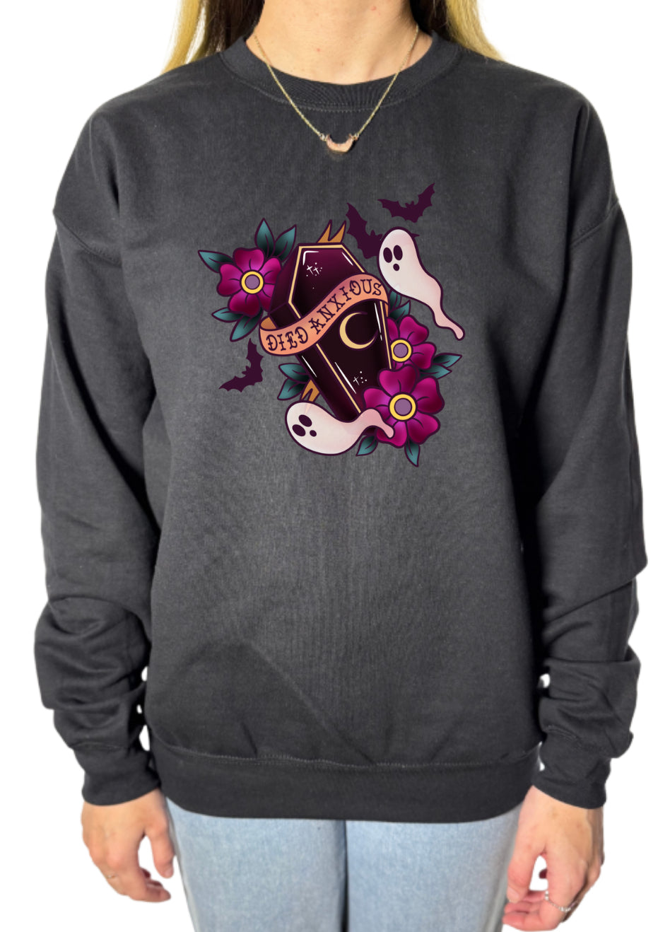 Died Anxious Gildan Tops