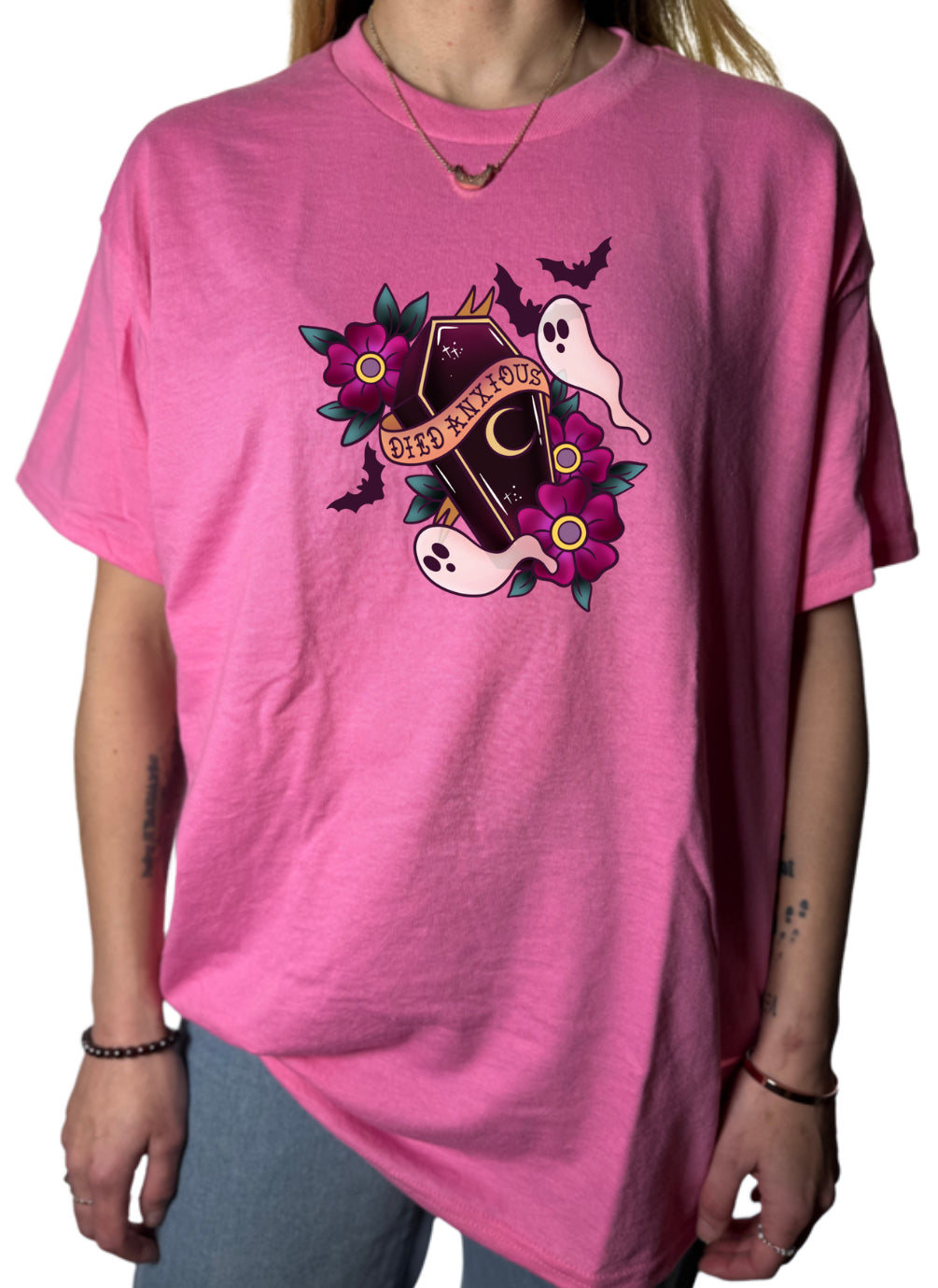 Died Anxious Gildan Tops