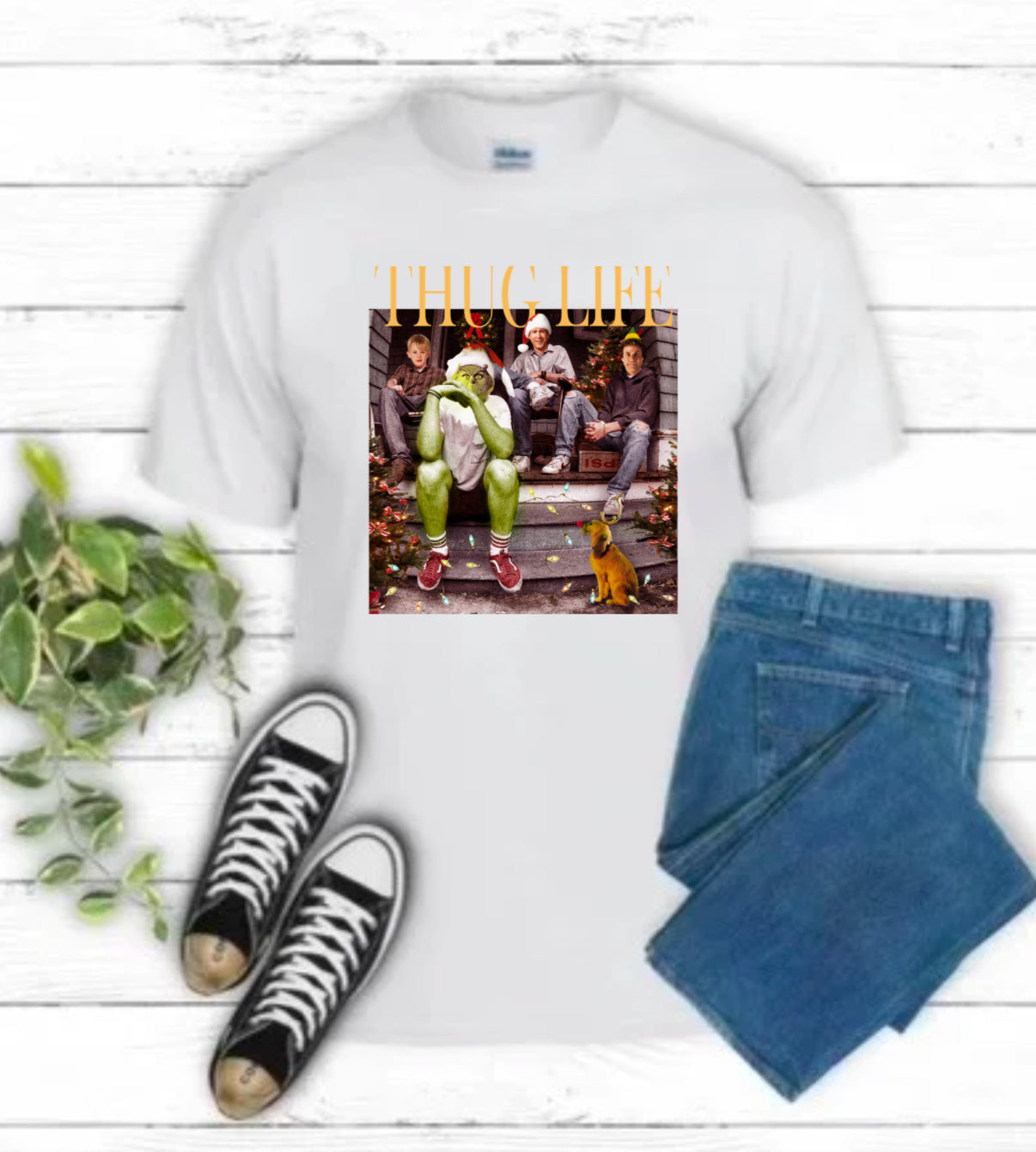 Thug Life Christmas Sublimation Gildan Top