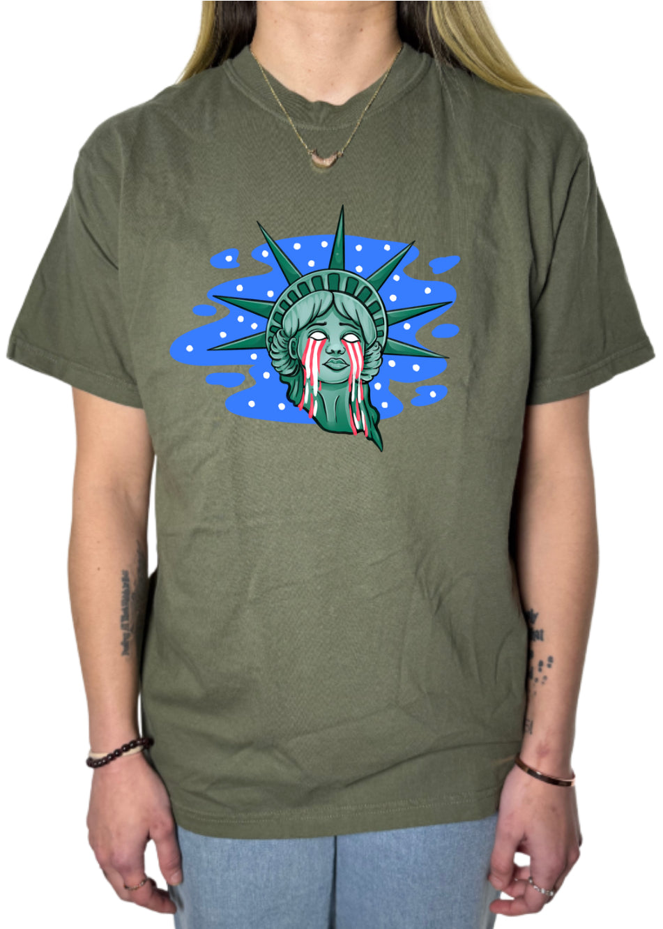Lady Liberty Comfort Colors Tee