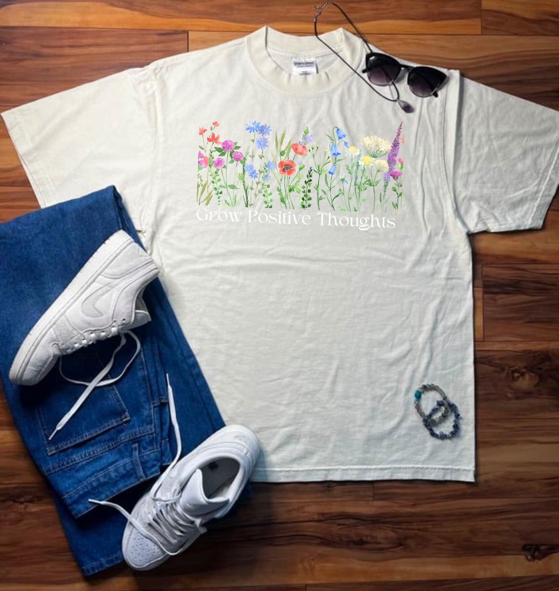 Grow Positive Thoughts Shaka Wear Tee