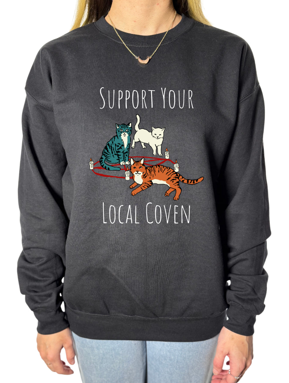 Support Your Local Coven Gildan Tops