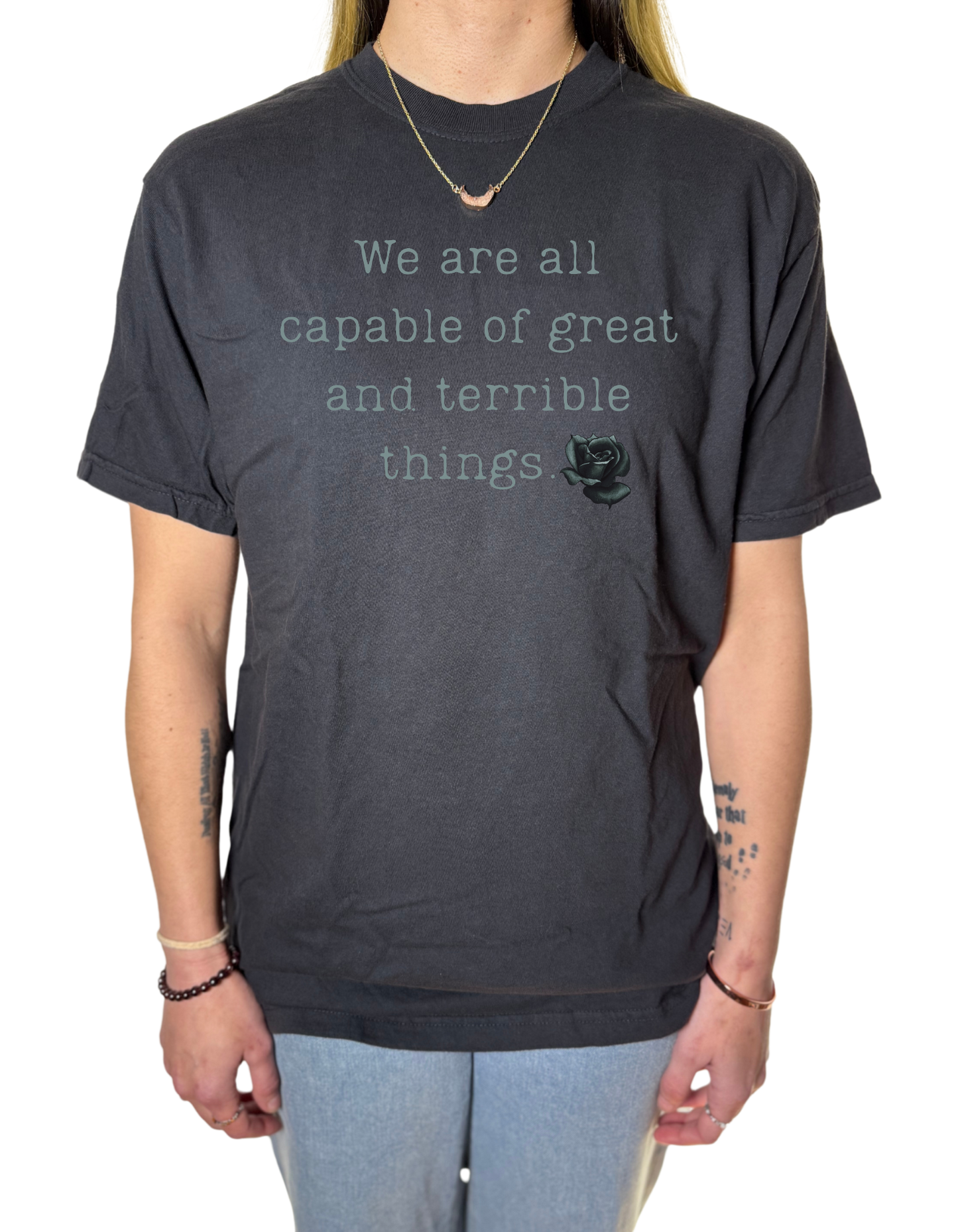 Officially Licensed Harper L. Woods: Great And Terrible Things Comfort Colors Tee