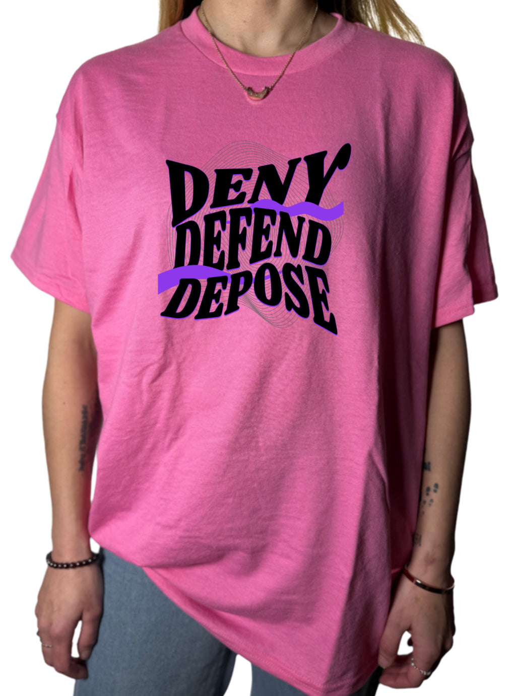 Deny Denfend Depose Gildan Tops