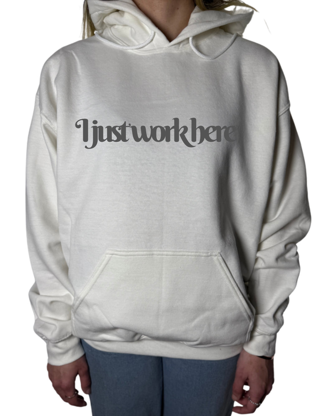 I Just Work Here Sublimation Gildan Top