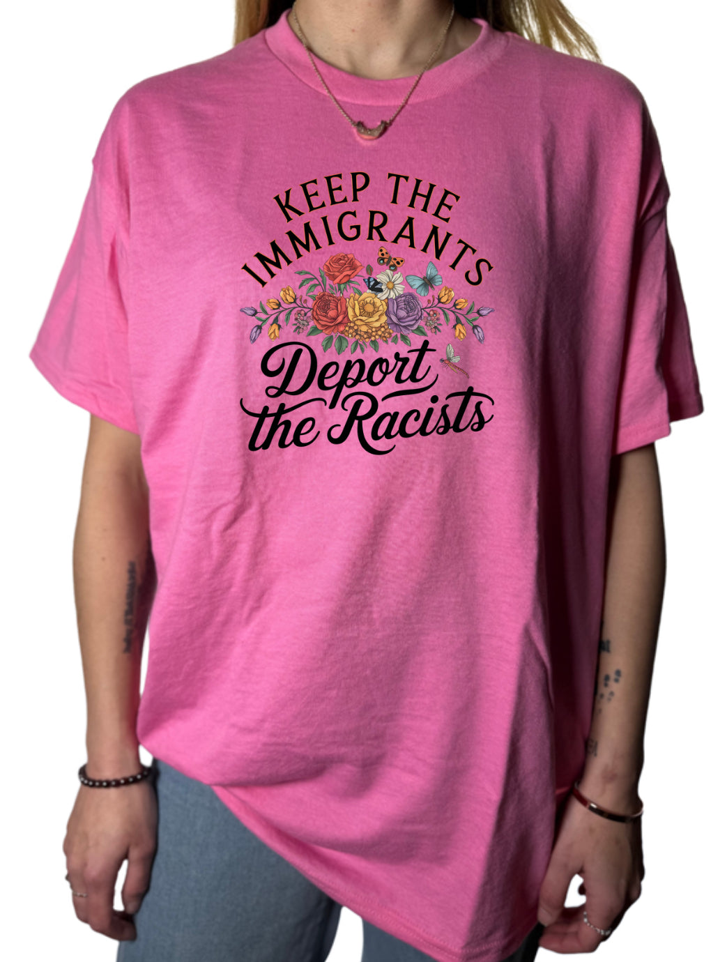 Deport The Racists Gildan Tops