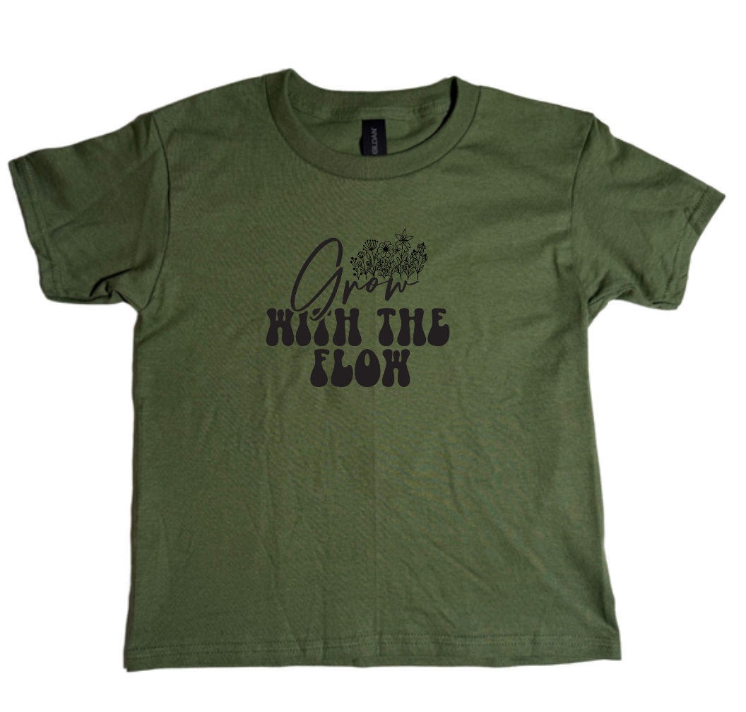 Grow With The Flow Youth Gildan Tee