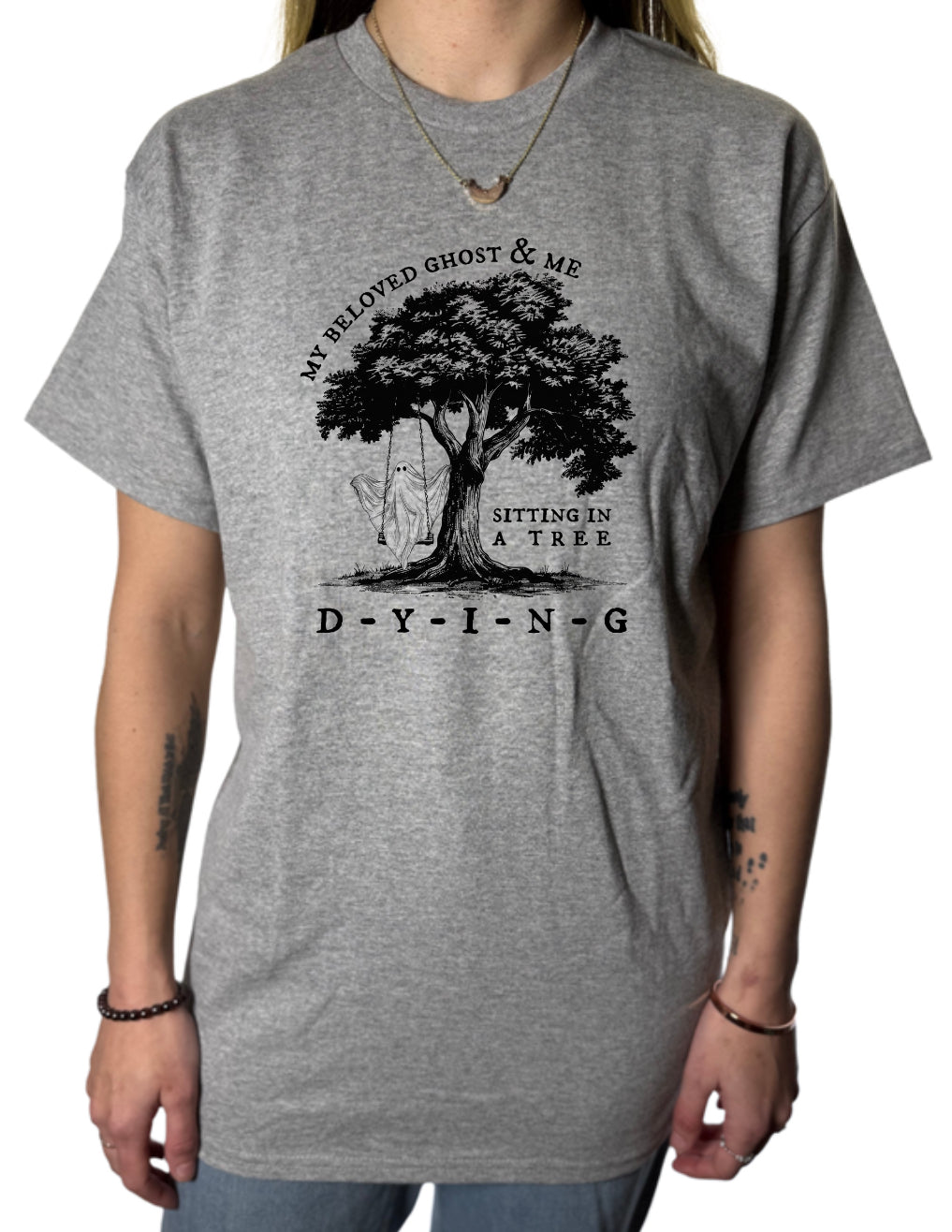 My Beloved Ghost And Me Gildan Tops