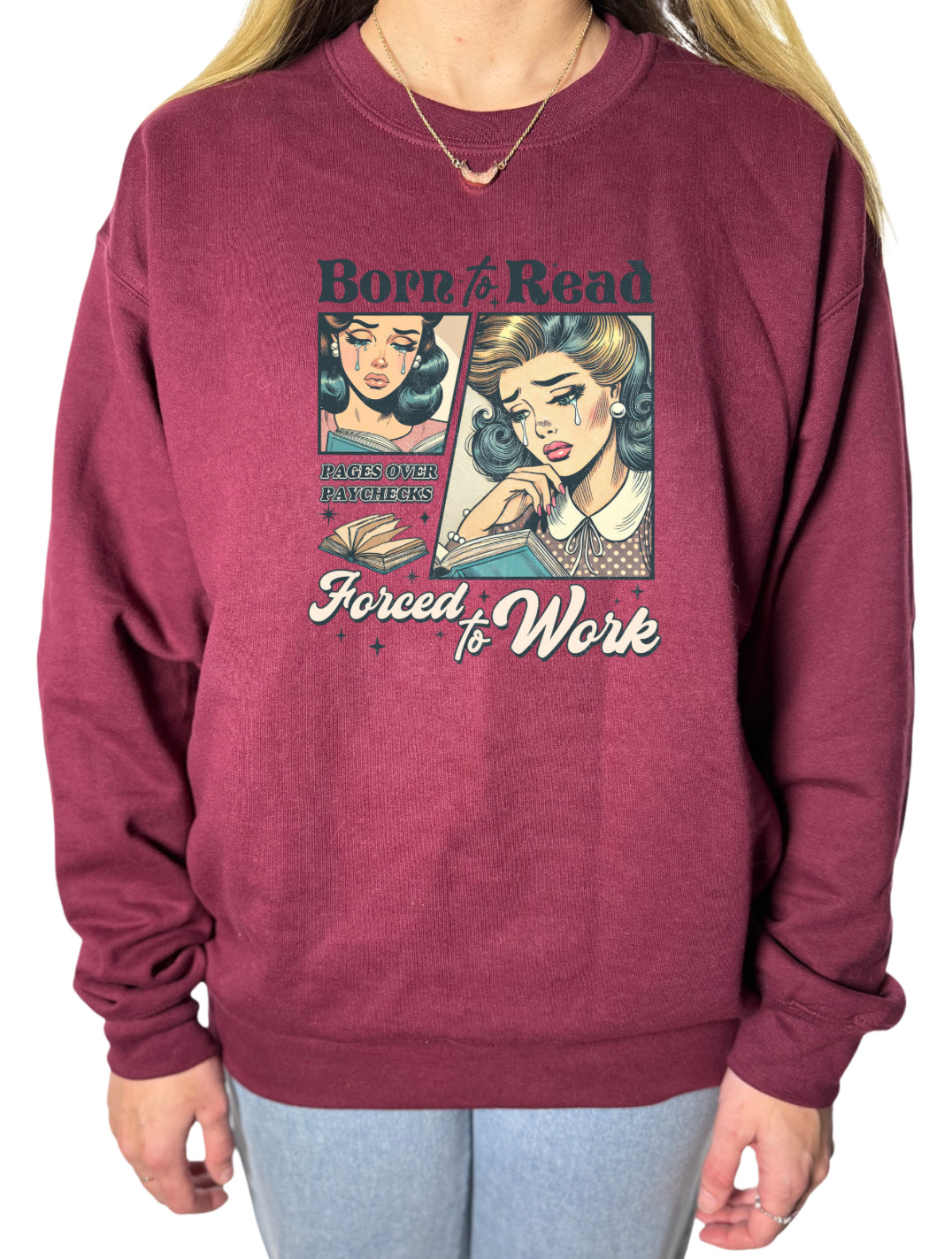 Born To Read Gildan Tops