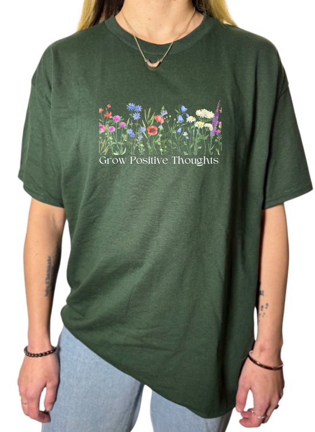 Grow Positive Thoughts Gildan Tops