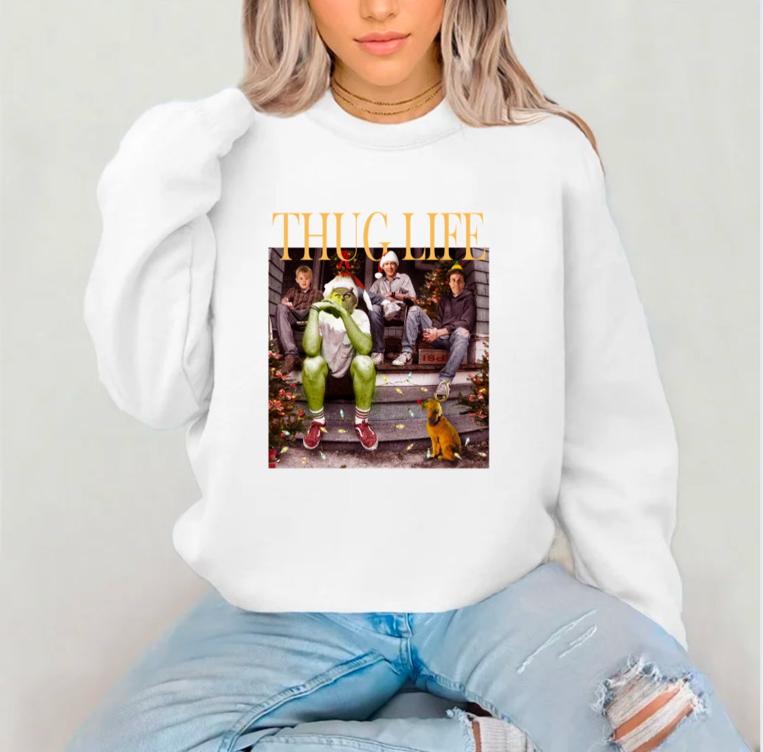 Thug Life Christmas Sublimation Gildan Top