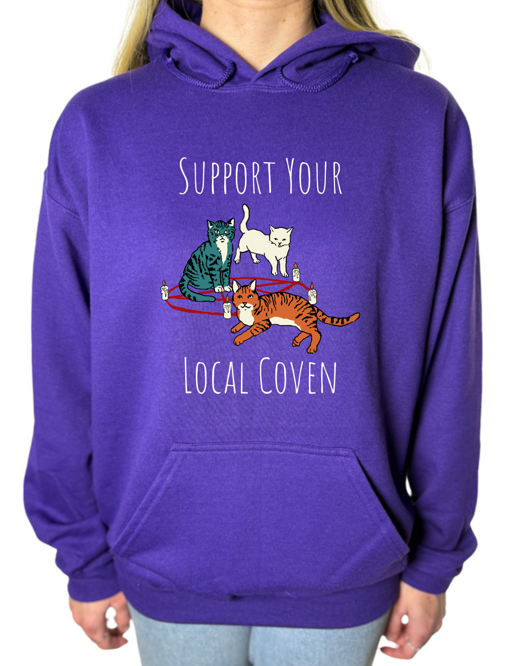 Support Your Local Coven Gildan Tops