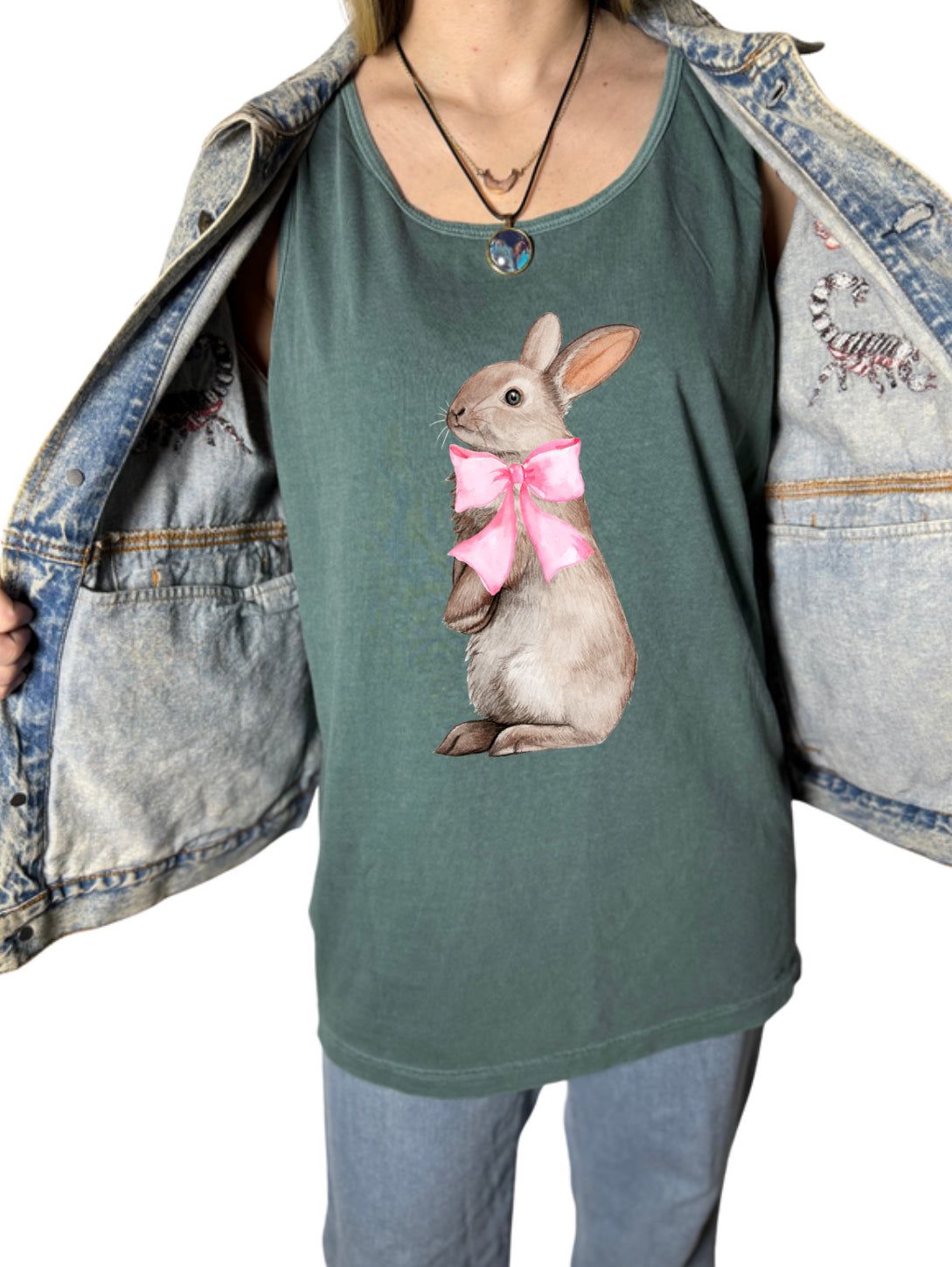 Bunny With Bow Tank