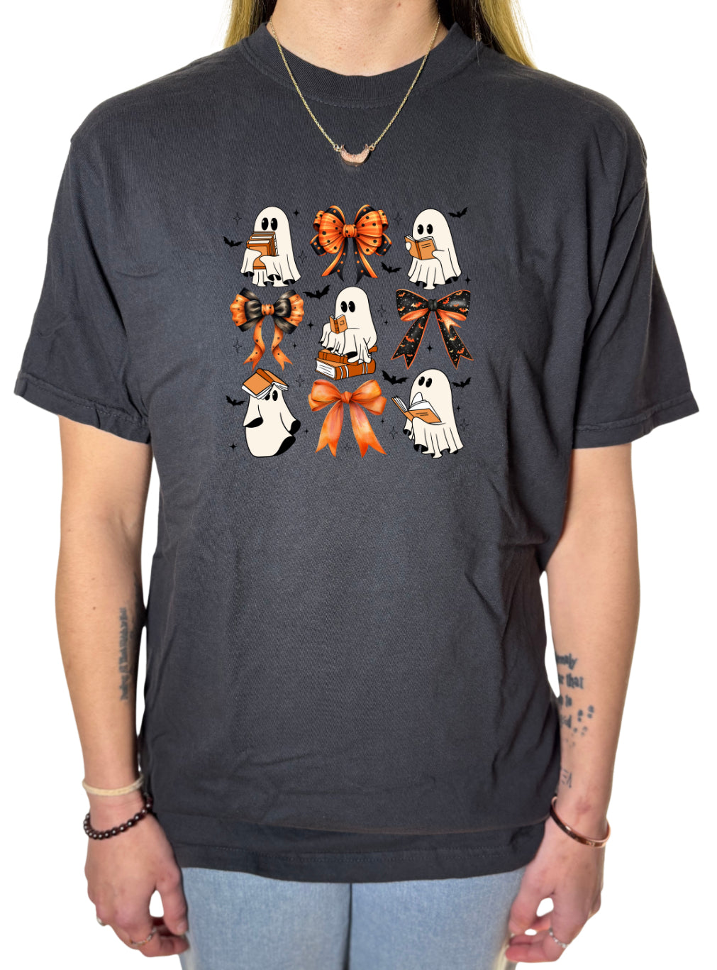 Ghosts and Books Comfort Colors Tee