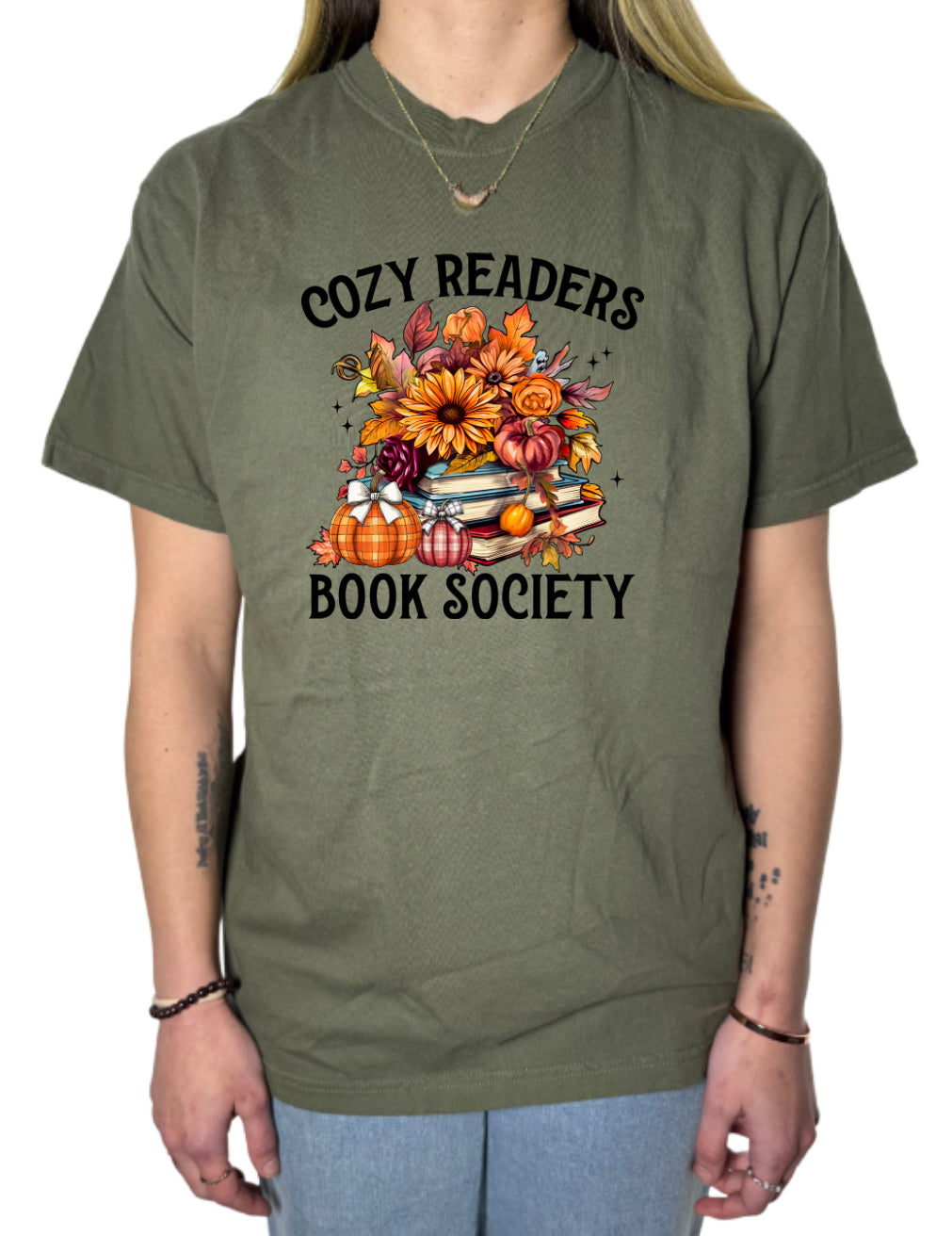 Cozy Readers Book Society Comfort Colors Tee