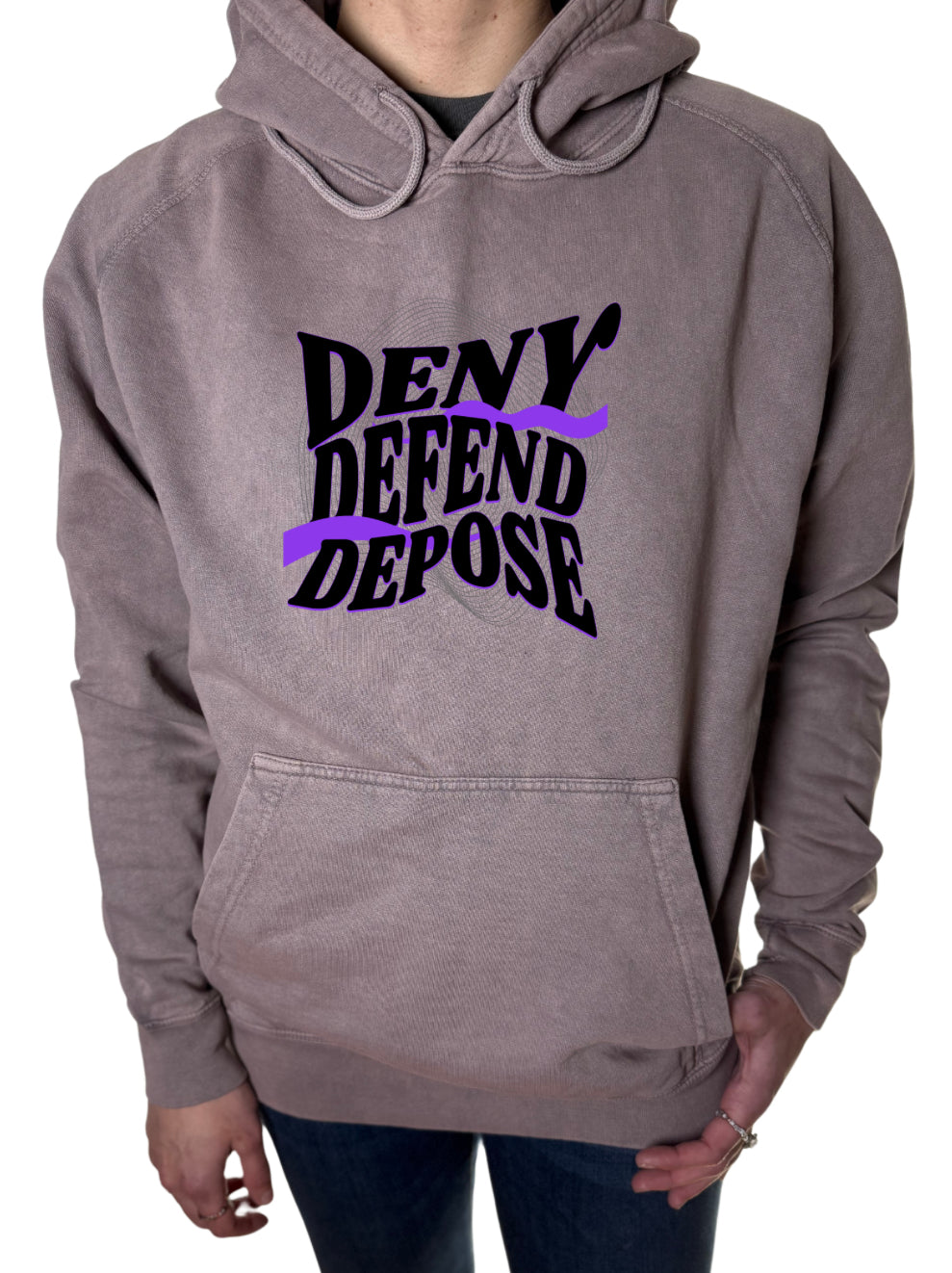 Deny Defend Depose Vintage Wash Hoodie