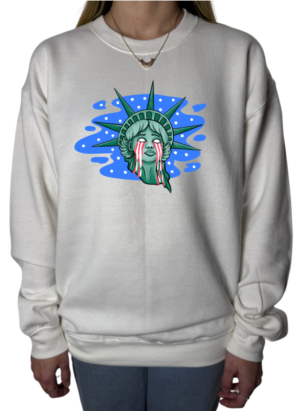 Lady Liberty Sublimation Gildan Top