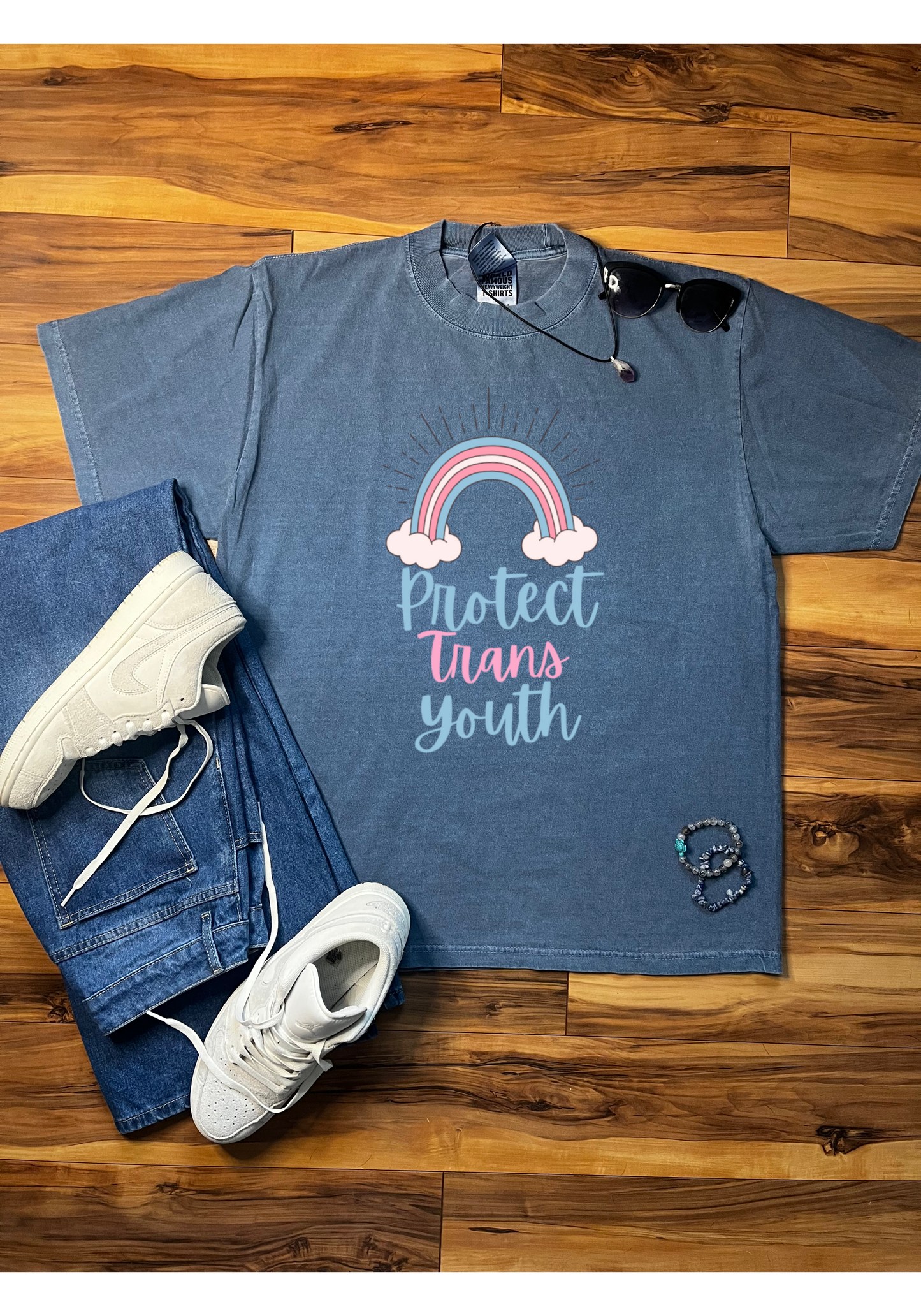 Protect Trans Youth Shaka Wear Tee