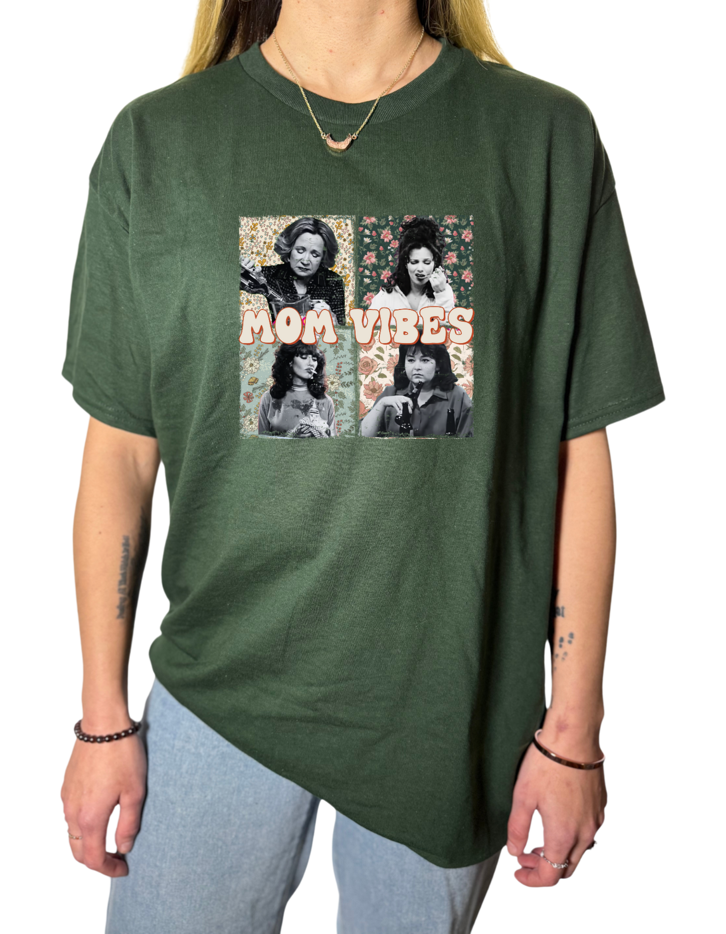 Mom Vibes Gildan Tops
