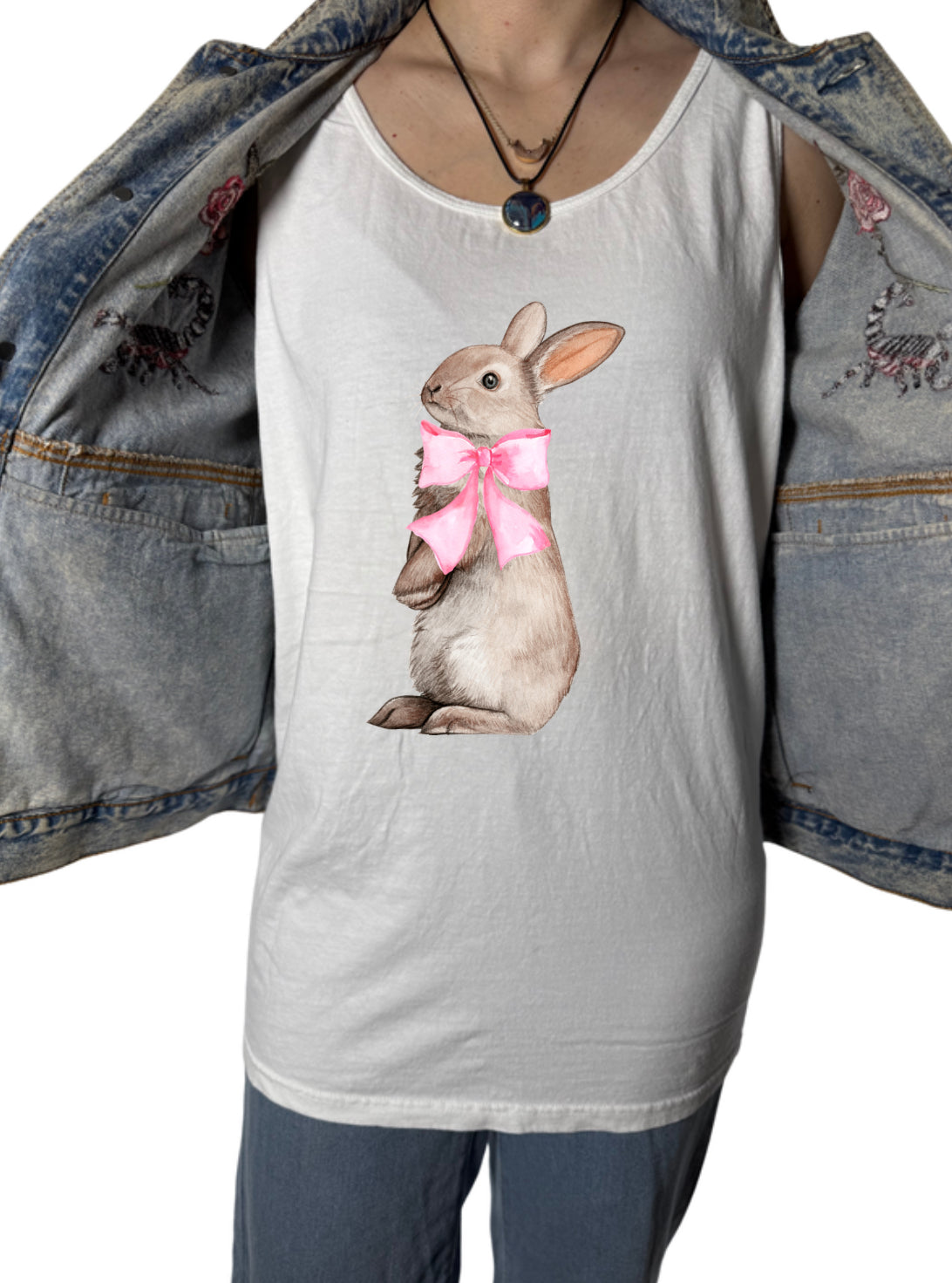 Bunny With Bow Tank