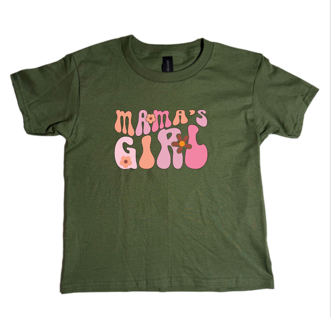 Mamas Girl Youth Gildan Tops