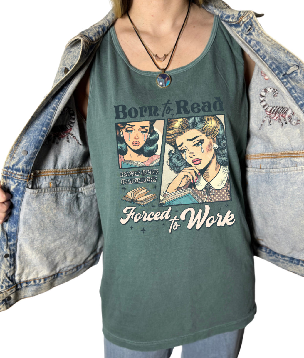 Born To Read Tank