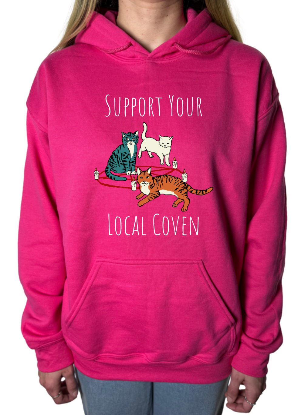 Support Your Local Coven Gildan Tops