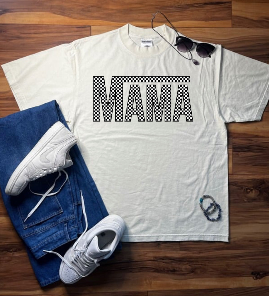 Mama Checkers Wear Tee