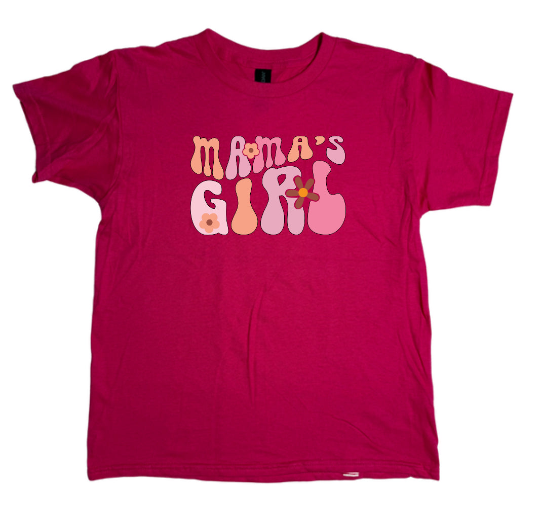 Mamas Girl Youth Gildan Tops