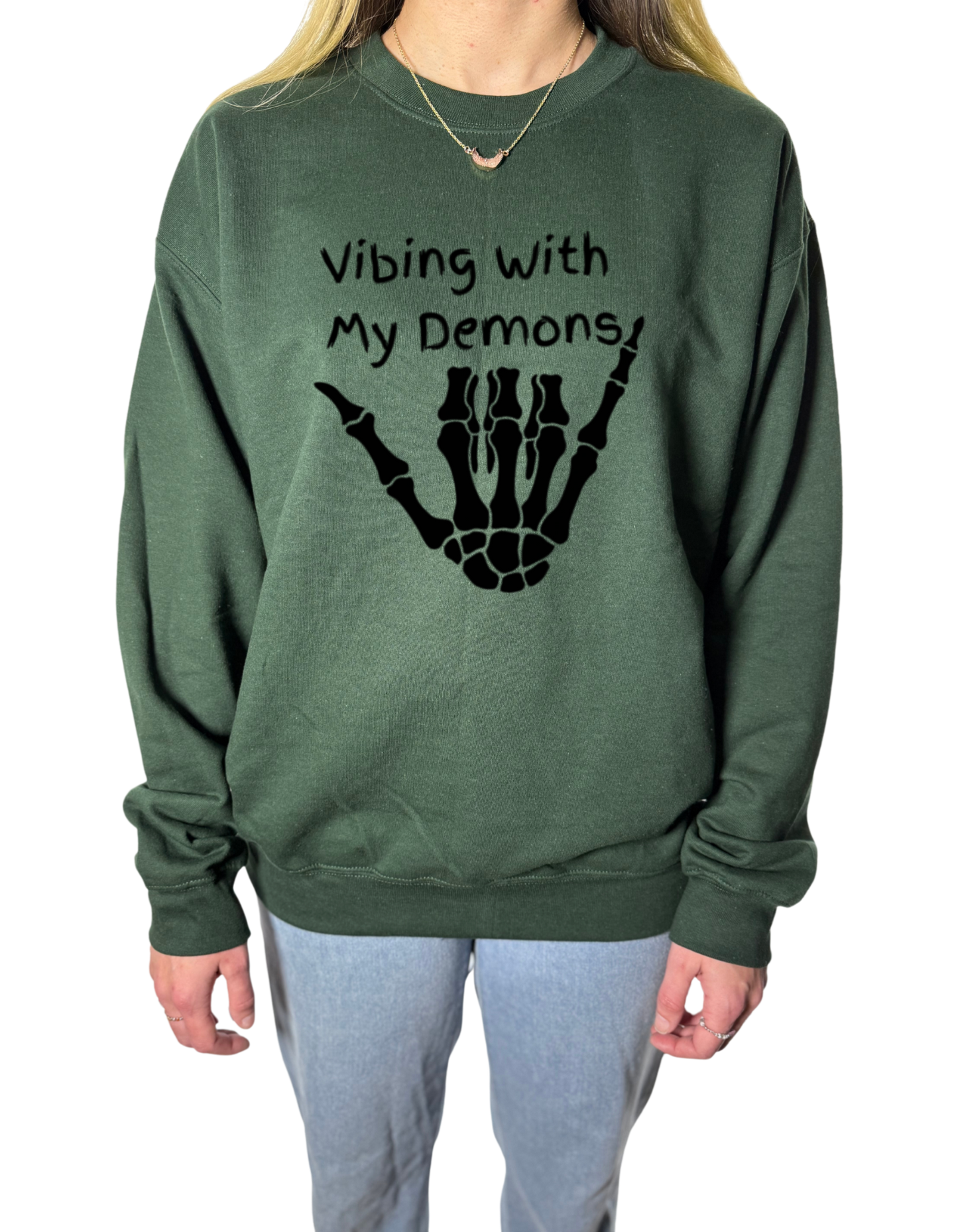 Vibing With My Demons Gildan Tops