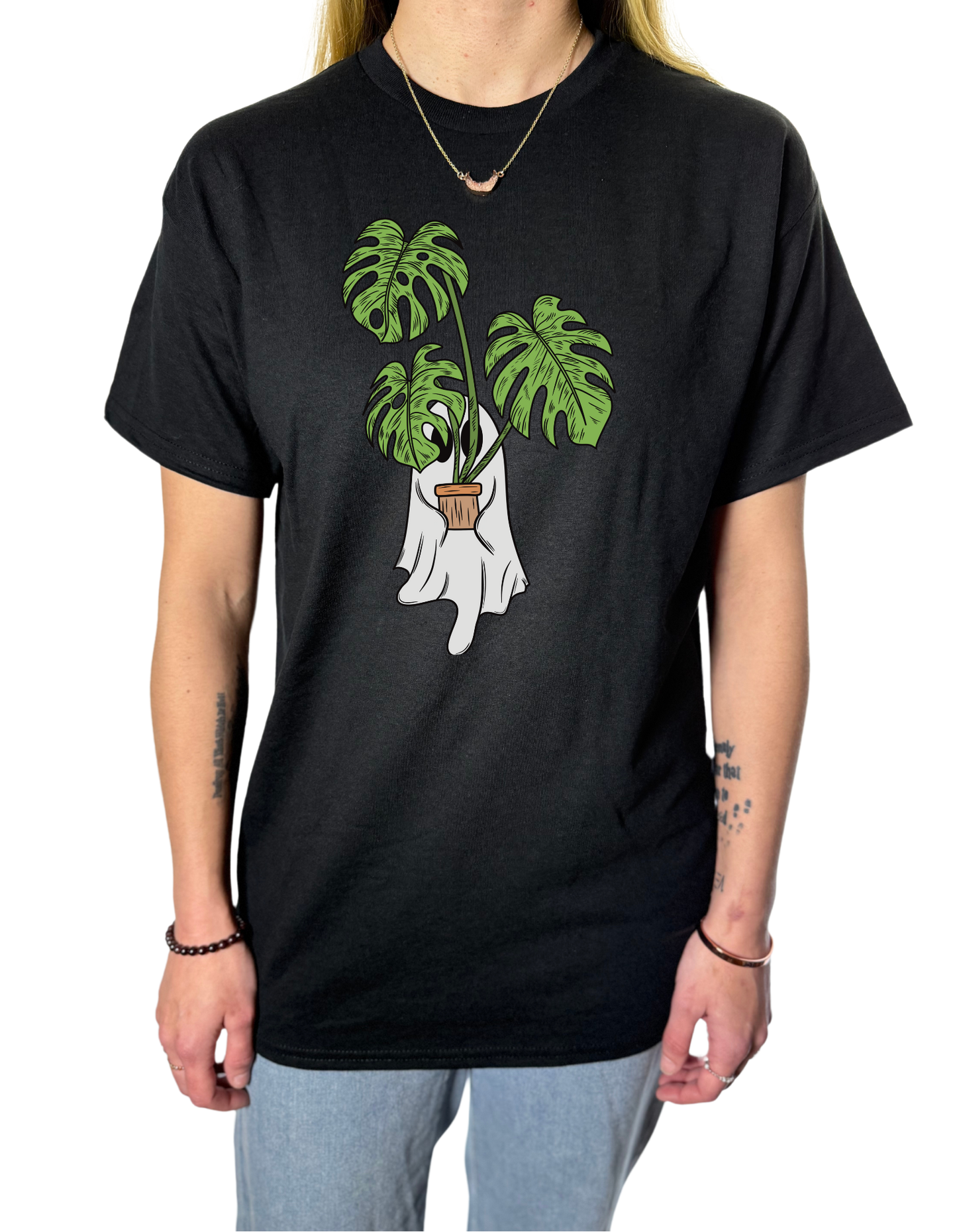 Monstera Ghostie Gildan Tops