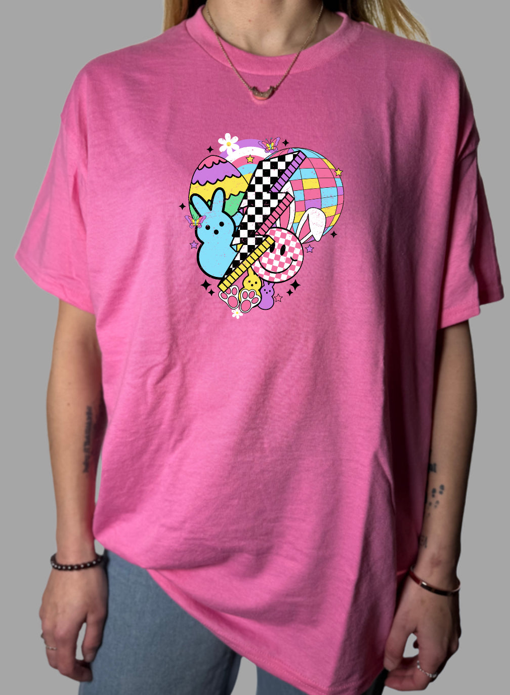 Retro Easter Gildan Tops