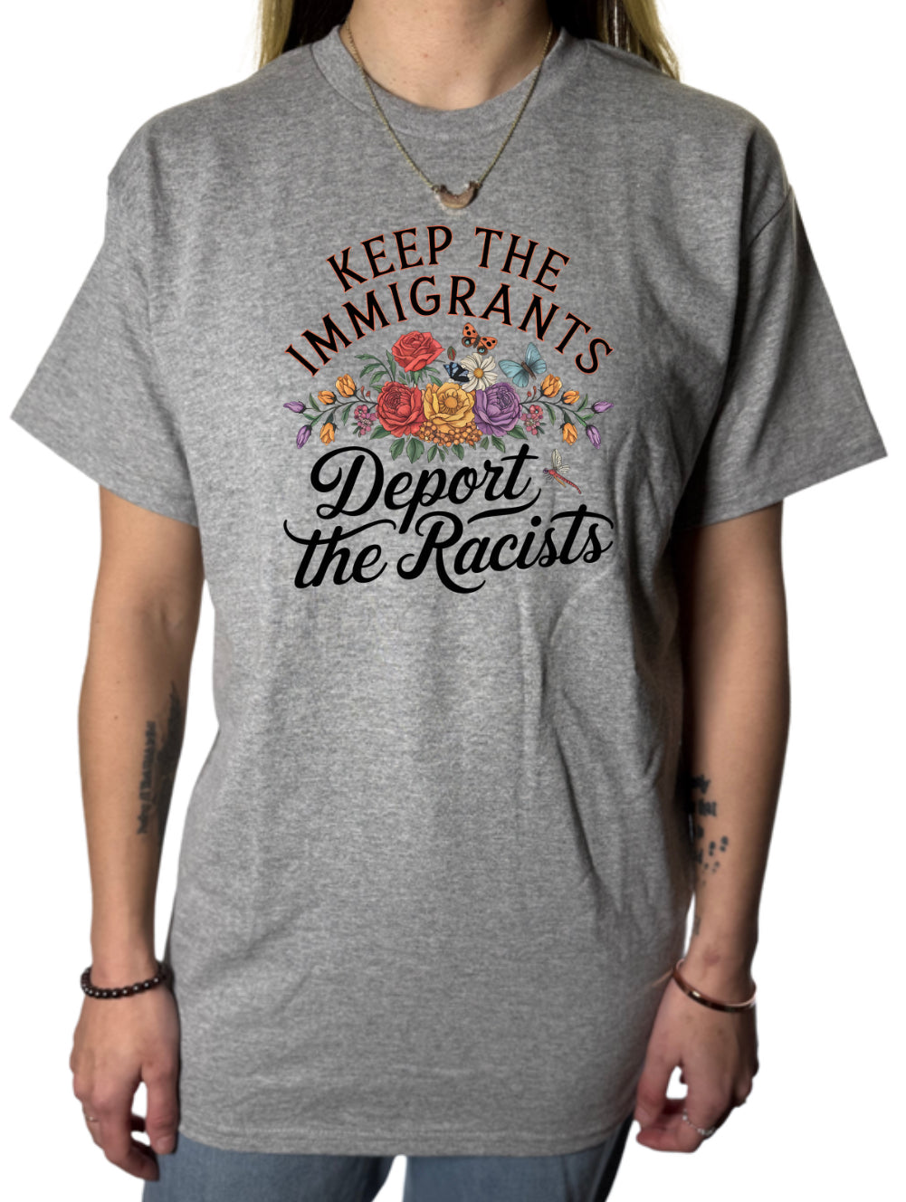 Deport The Racists Gildan Tops