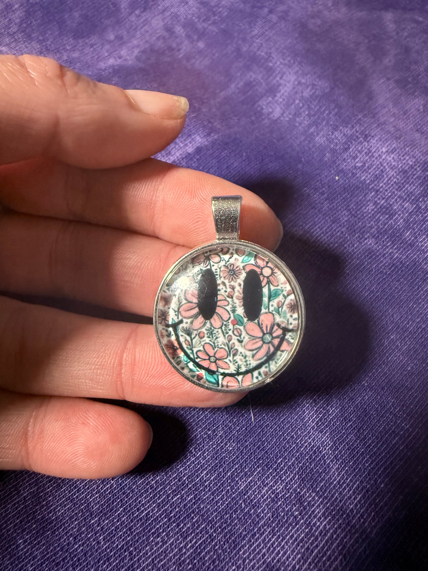 Sublimation Smiley Necklace