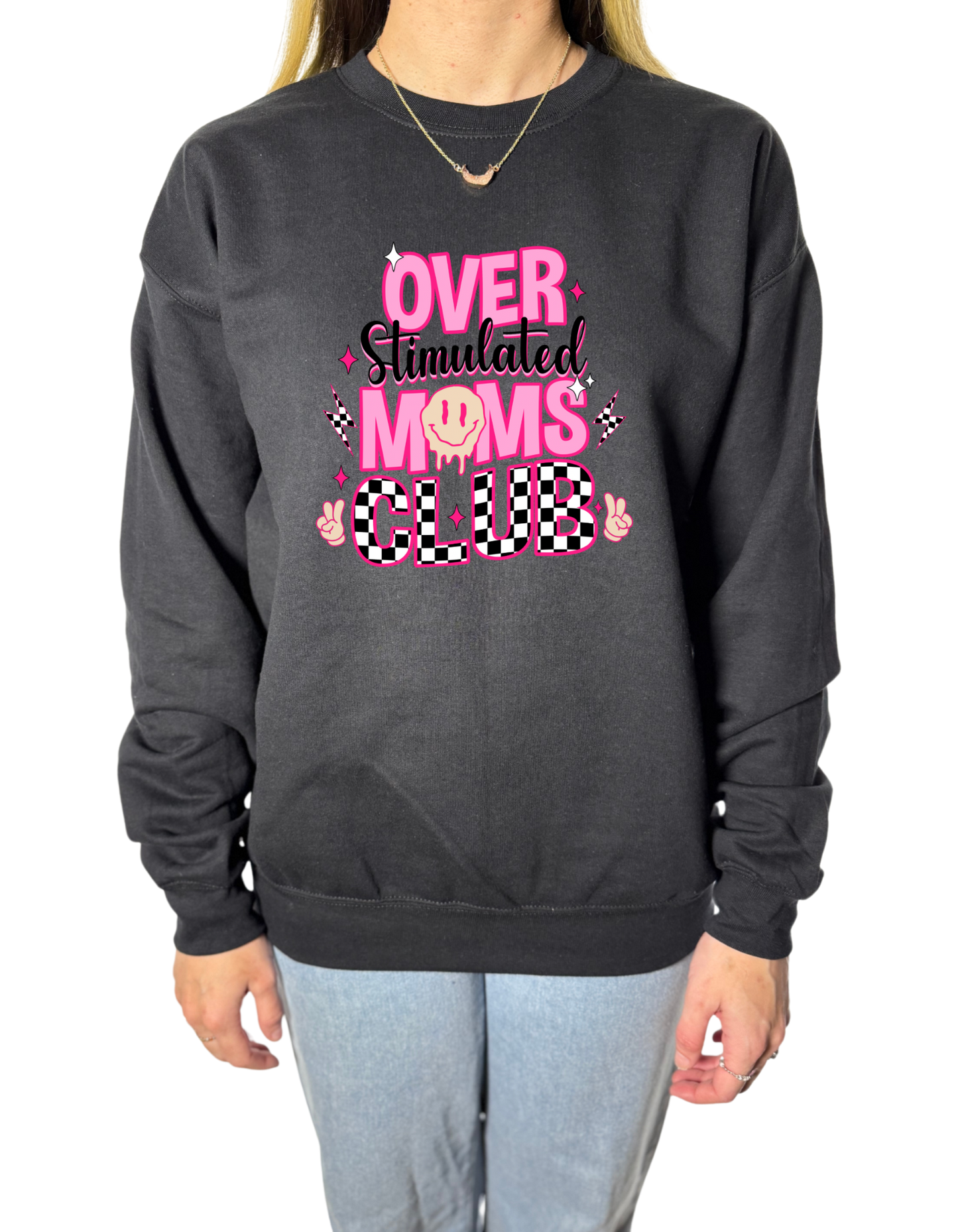 Overstimulated Moms Club Gildan Tops