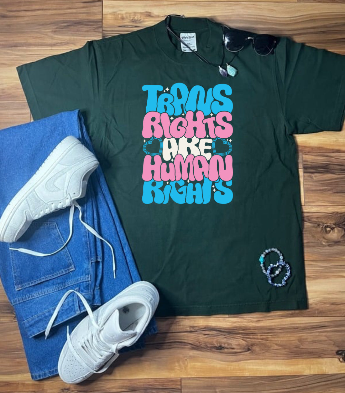 Trans Rights Shaka Wear Tee