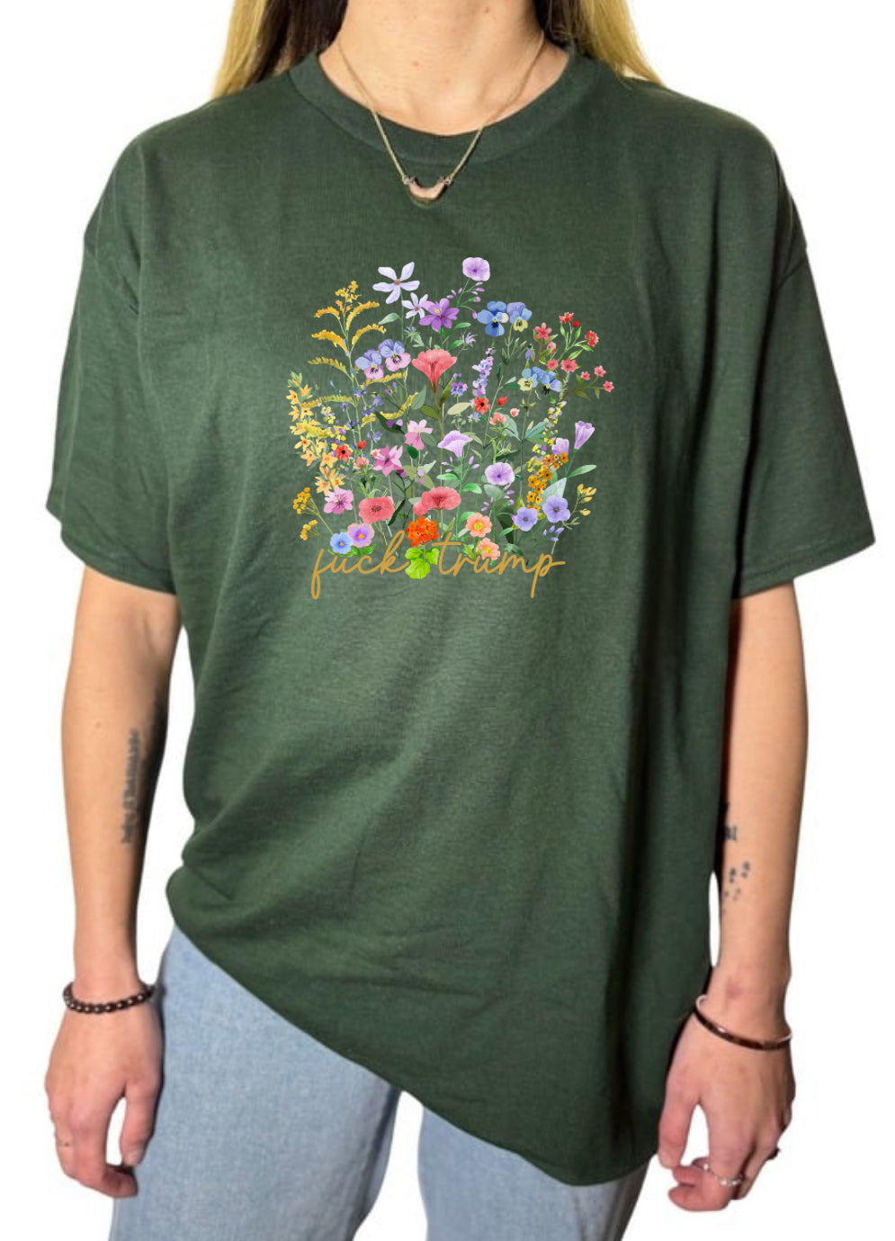 Subtle F Trump Gildan Tops