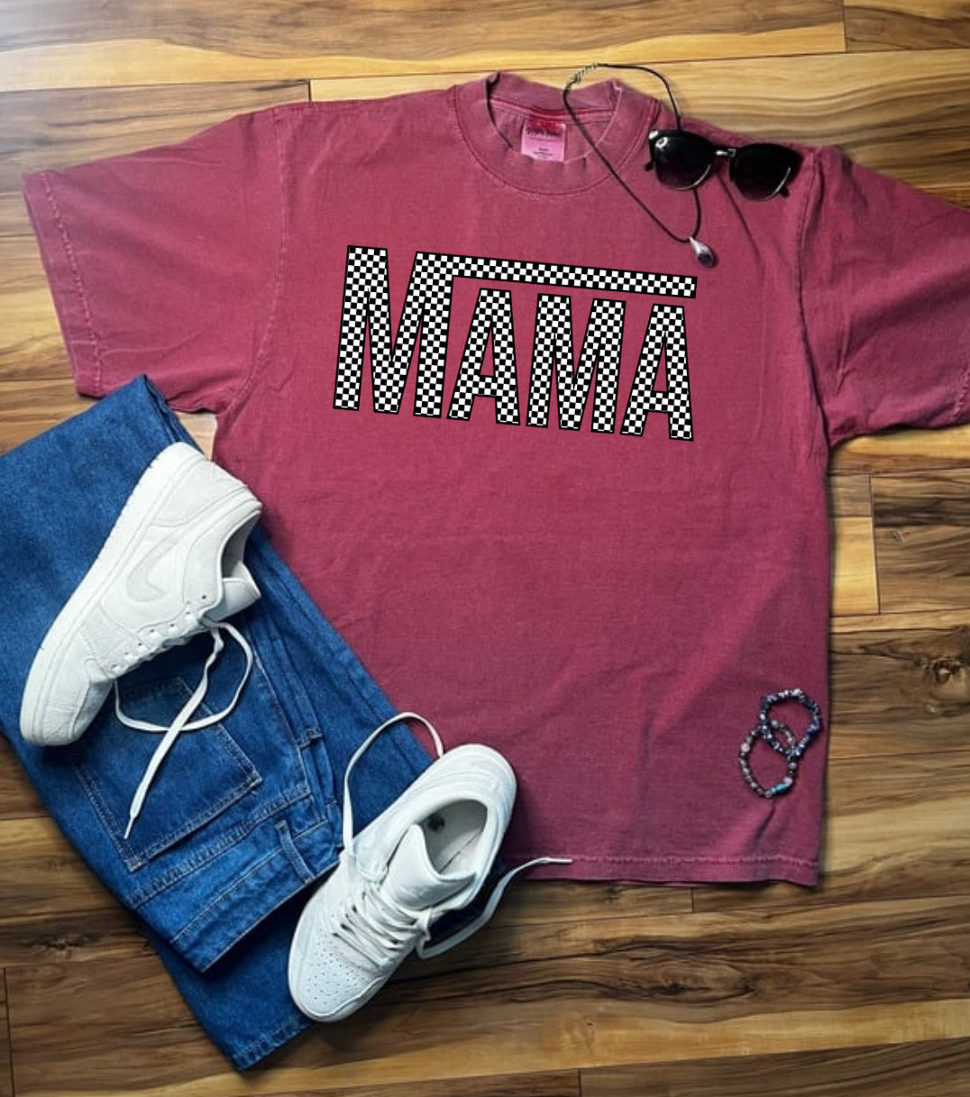 Mama Checkers Wear Tee