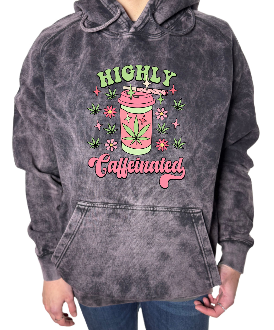 Caffeinated Vintage Wash Hoodie