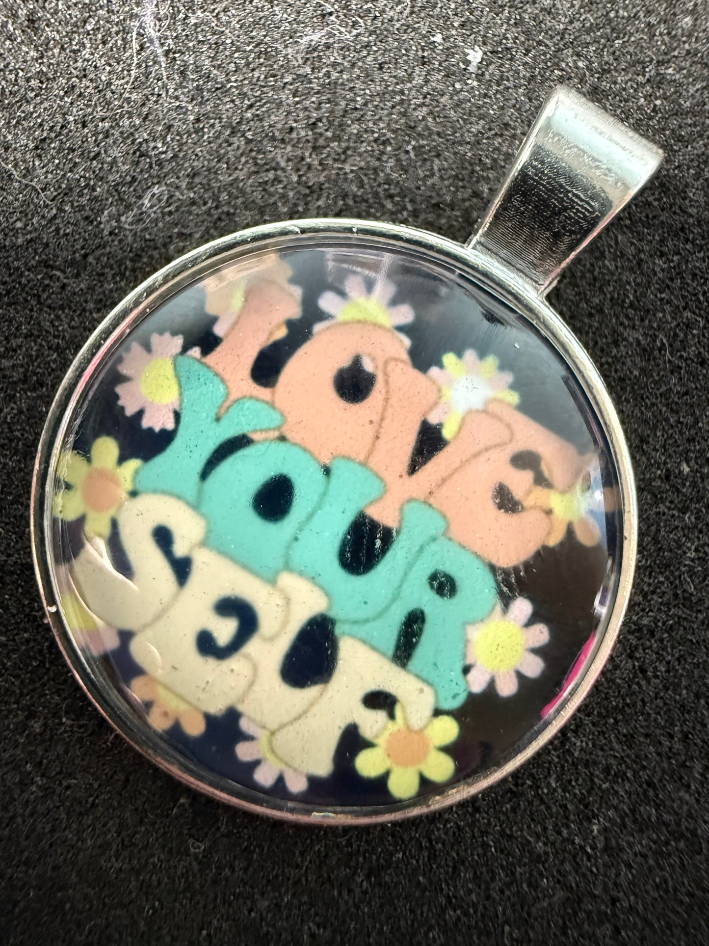 Sublimated Love Yourself Necklace
