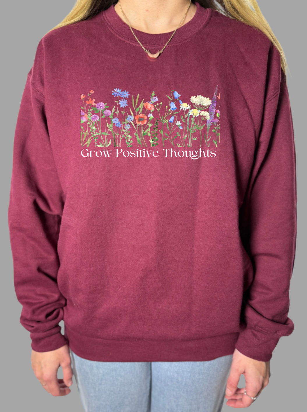 Grow Positive Thoughts Gildan Tops