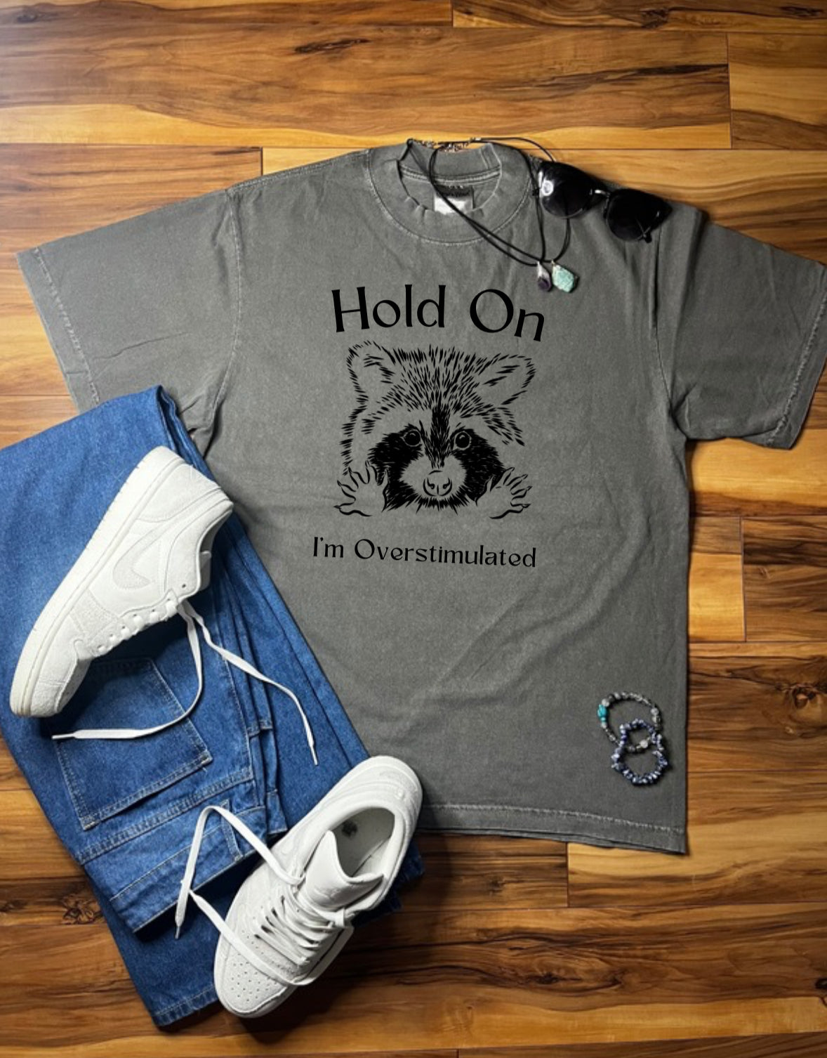 Hold on I’m overstimulated Shaka Wear Tee