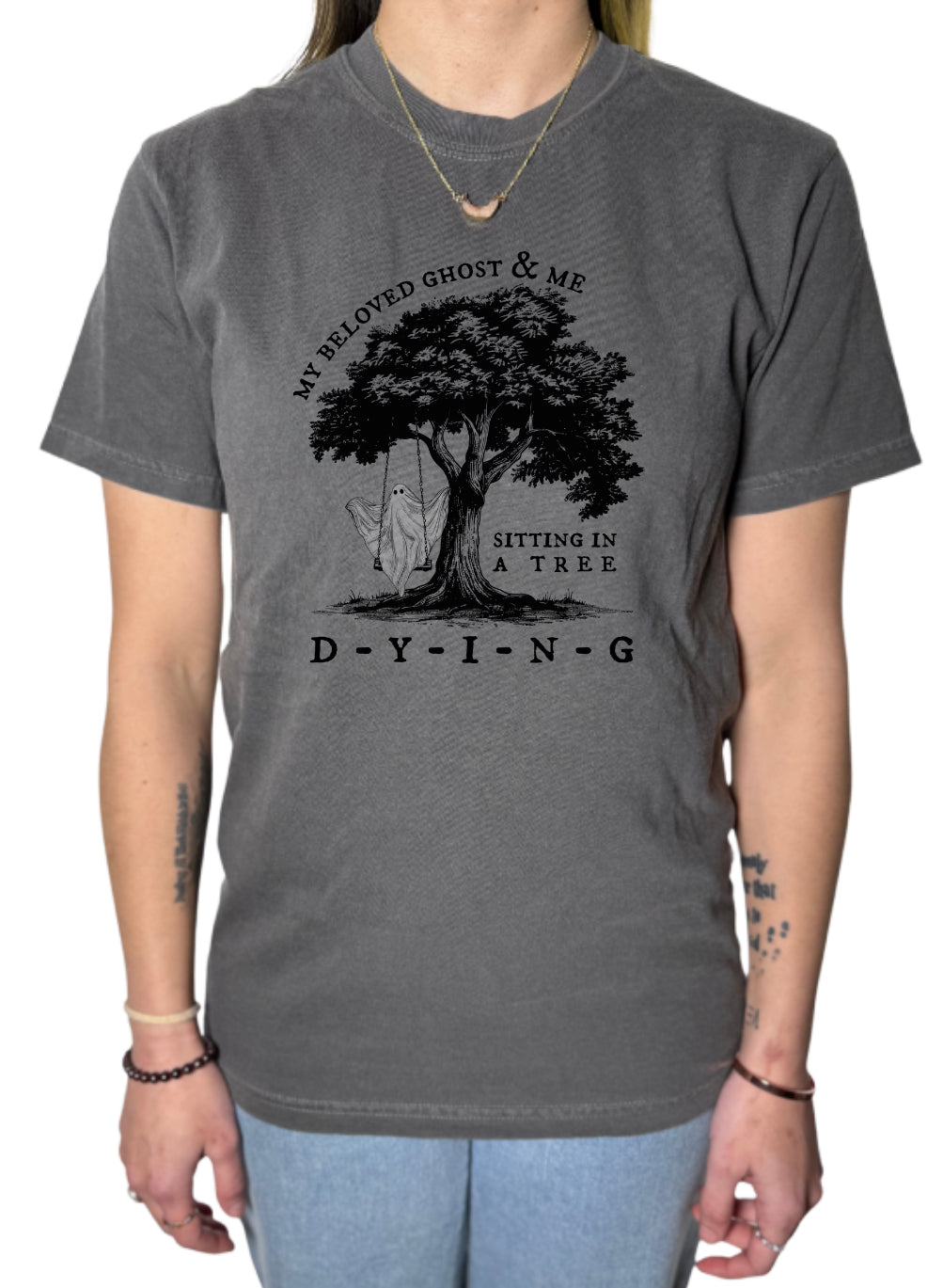 My Beloved Ghost And Me Comfort Colors Tee