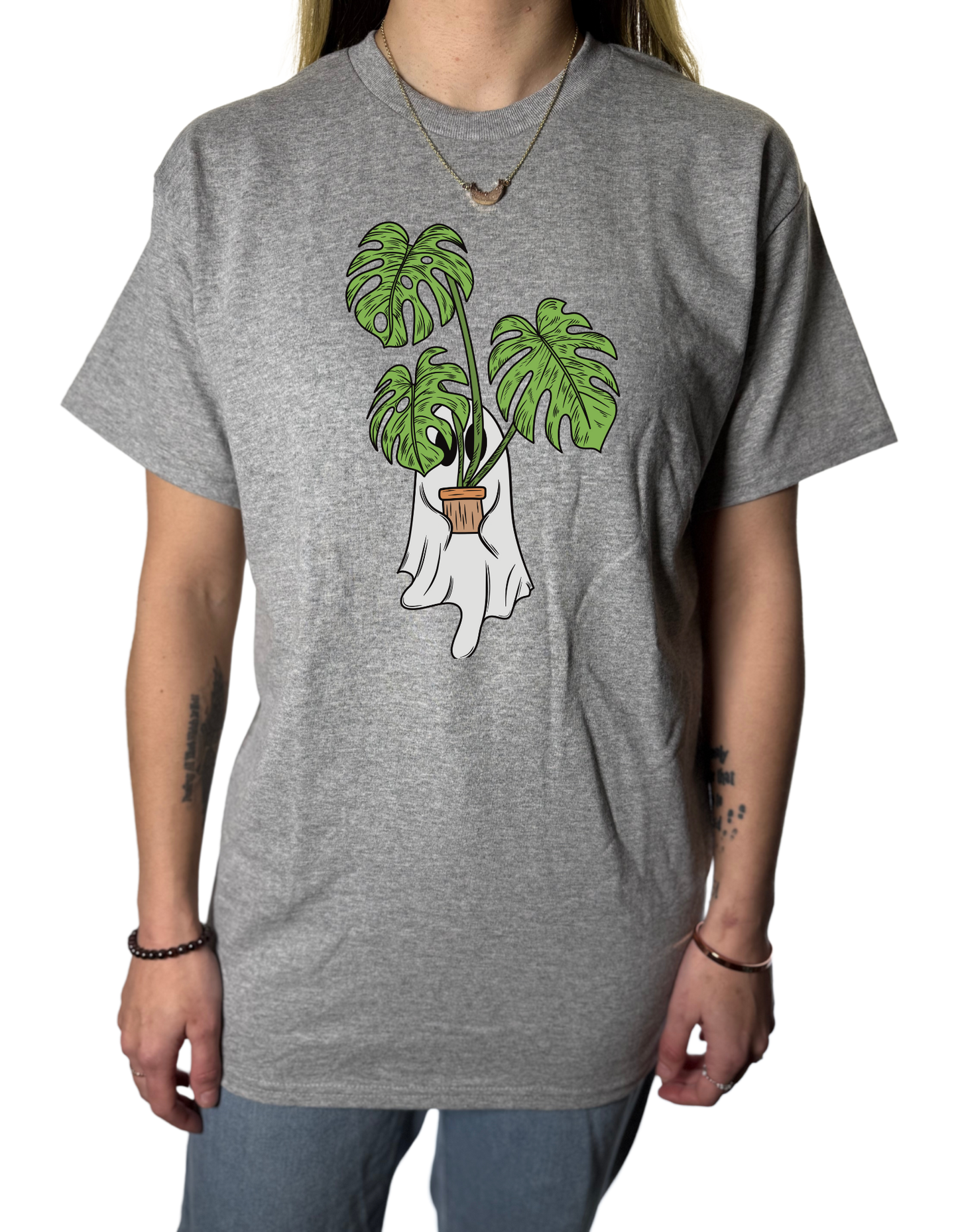 Monstera Ghostie Gildan Tops